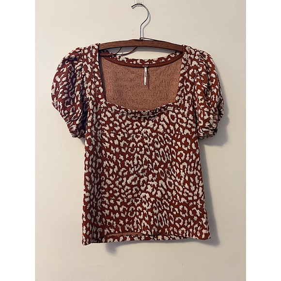 Free People Puff Sleeve Top - Picture 4 of 5